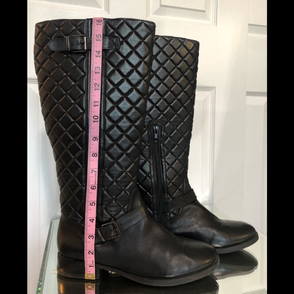 Arturo Chiang Black Quilted Fusco Boots /Size 9.5 - Picture 6 of 17